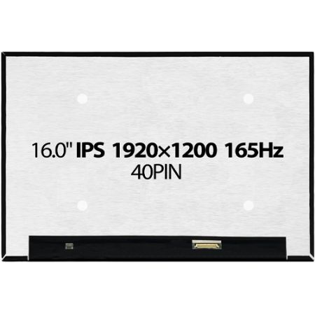 16.0" IPS 1920×1200 165Hz 40Pin Gaming Laptop Screen Display