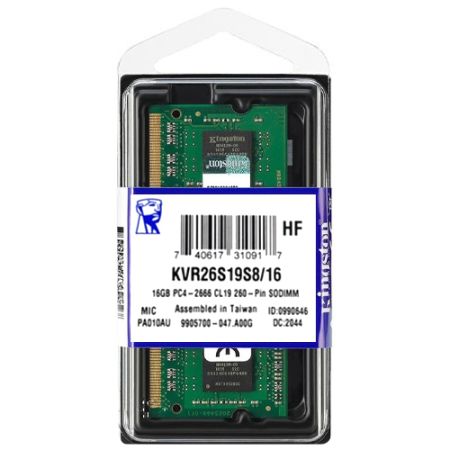 Kingston 16GB DDR4 2666MHz Laptop Ram
