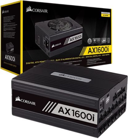 Corsair AX1600I – 1600W 80 Plus Titanium Certified Fully Modular Power Supply