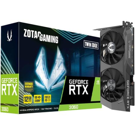 ZOTAC GAMING GeForce RTX 3060 Twin Edge 12GB GDDR6 Graphic Cards