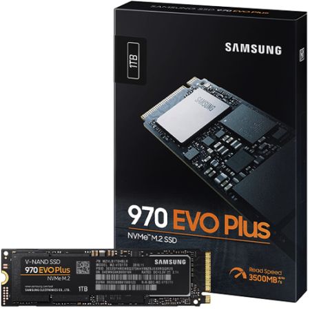 SAMSUNG 970 EVO Plus 1TB NVMe M.2 Internal SSD, V-NAND Technology, Storage and Memory Expansion for Gaming, Graphics, Rendering, Max Speed.
