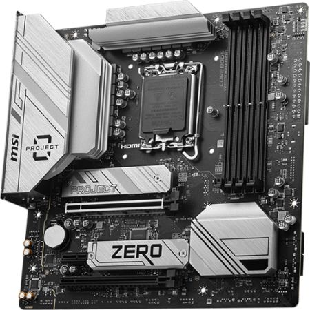 MSI B760M PROJECT ZERO WIFI DDR5 Motherboard