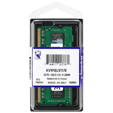 Kingston 8GB DDR3L / DDR3 12800 Laptop Ram 1600MHz