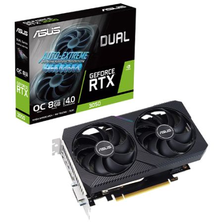 ASUS Dual GeForce RTX 3050 V2 8GB GDDR6 OC Graphics Card