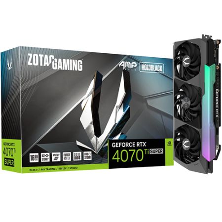ZOTAC Gaming GeForce RTX 4070Ti SUPER AMP HOLO 16GB GDDR6X Graphic Card