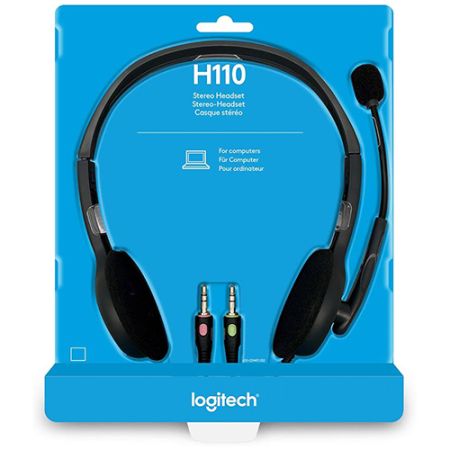Logitech H110 Wired Stereo Headset with Dual Jack 3.5mm