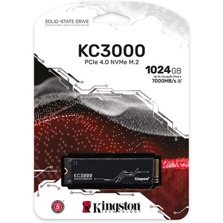 Kingston KC3000 PCIe 4.0 NVMe M.2 1TB SSD - High-Performance Storage for Desktop and Laptop PCs | Gaming, Graphics, Rendering, Max Speed