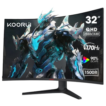 32″ KOORUI G3221SC VA 170Hz QHD (2560×1440) Curved HDR10 