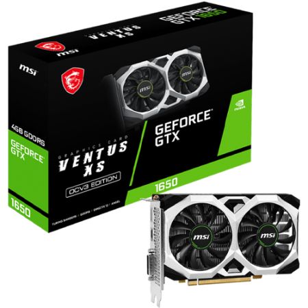 MSI GeForce GTX 1650 D6 VENTUS XS OCV3 4GB GDDR6 Graphics Card